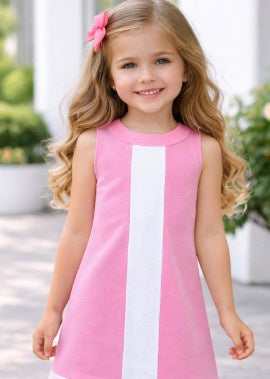Collins Dress- Pink & White