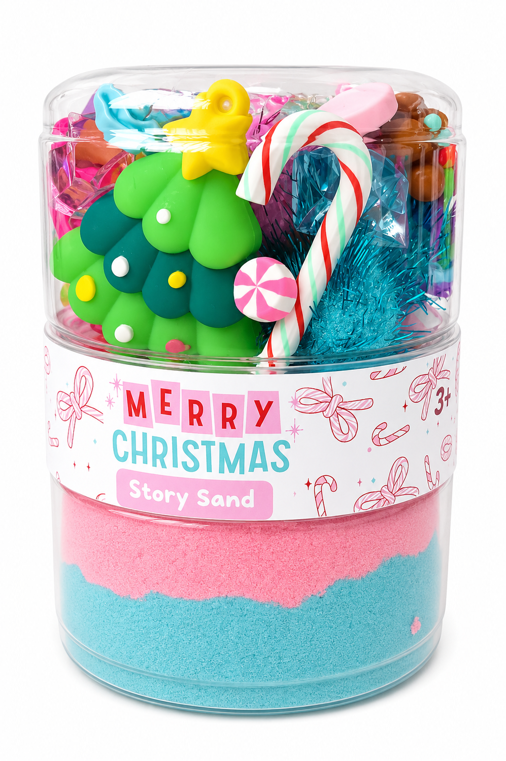 Candy Land Christmas Sand Jar