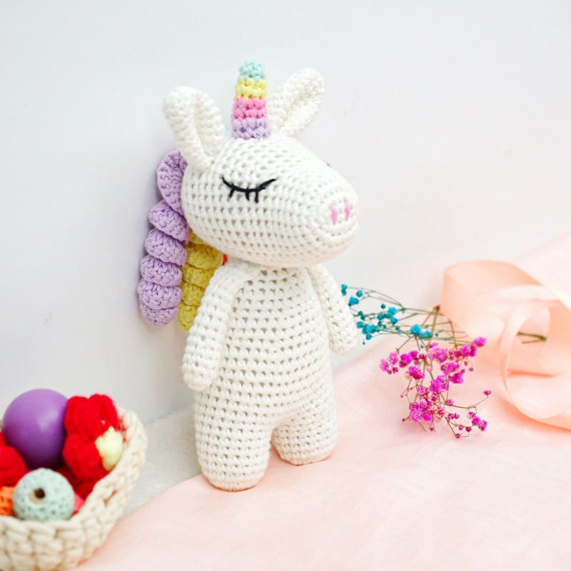 Handmade Unicorn Crochet Plush