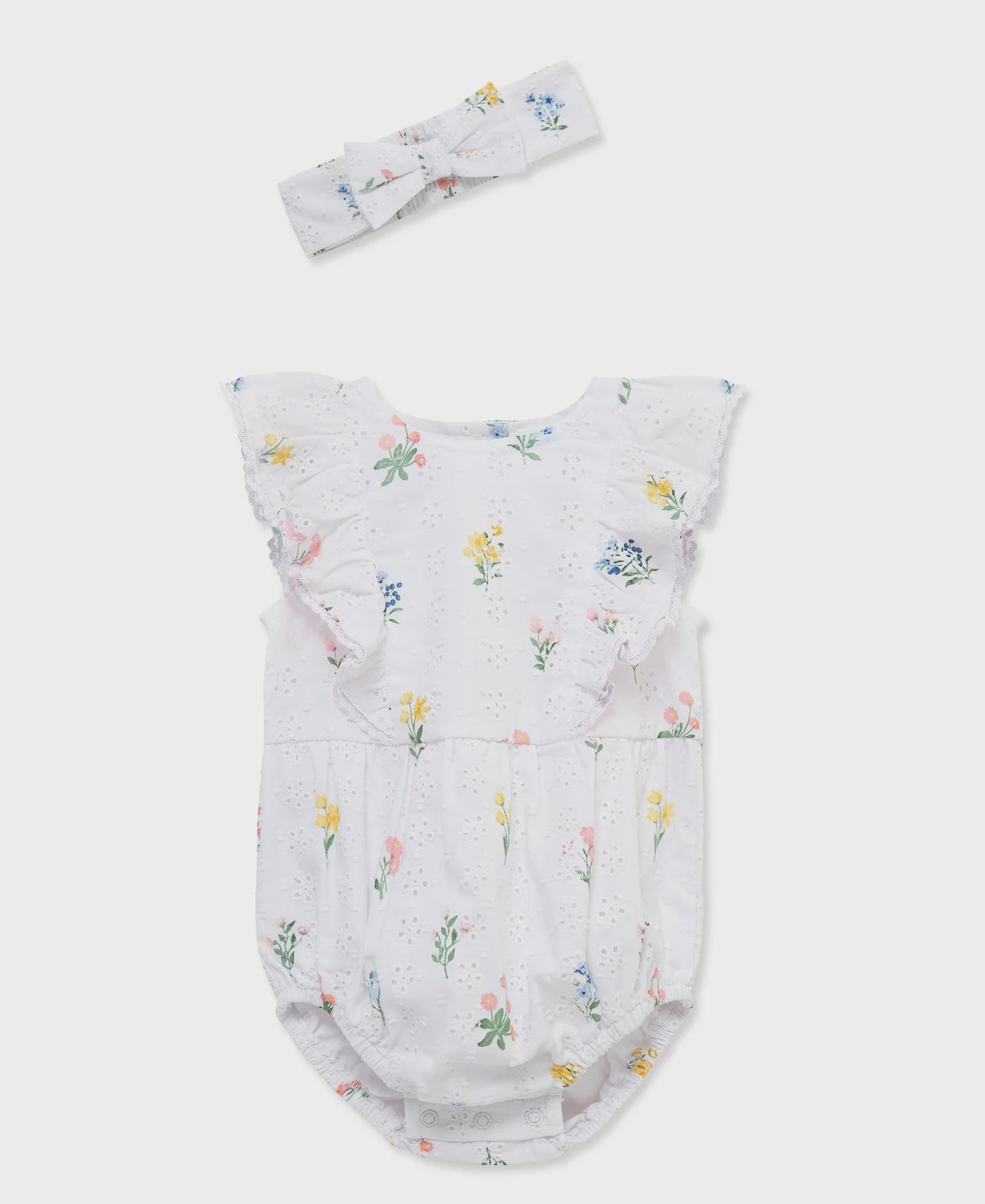 Floral Woven Bubble with Headband