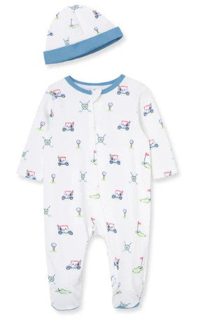 Golf Footie & Hat Set