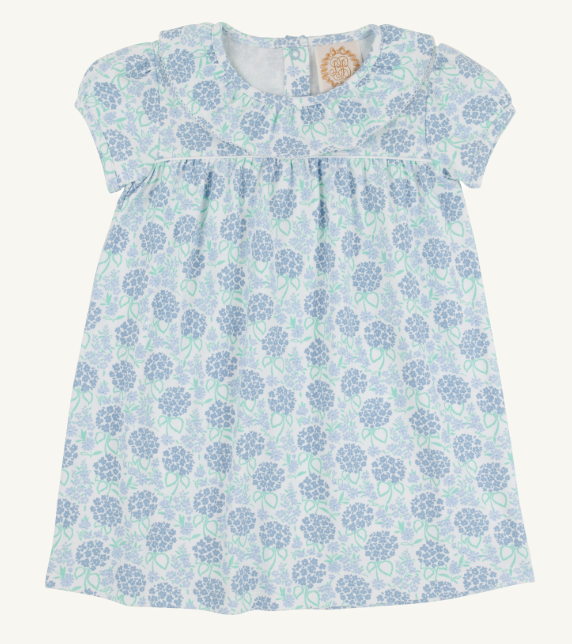 Short Sleeve Ramona Ruffle Dress-Handful of Hydrangeas