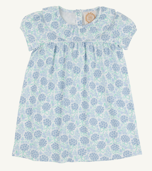 Short Sleeve Ramona Ruffle Dress-Handful of Hydrangeas