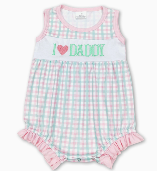 I Love Daddy Girls Bubble
