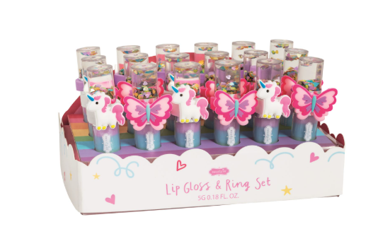 Lip Gloss and Ring Set