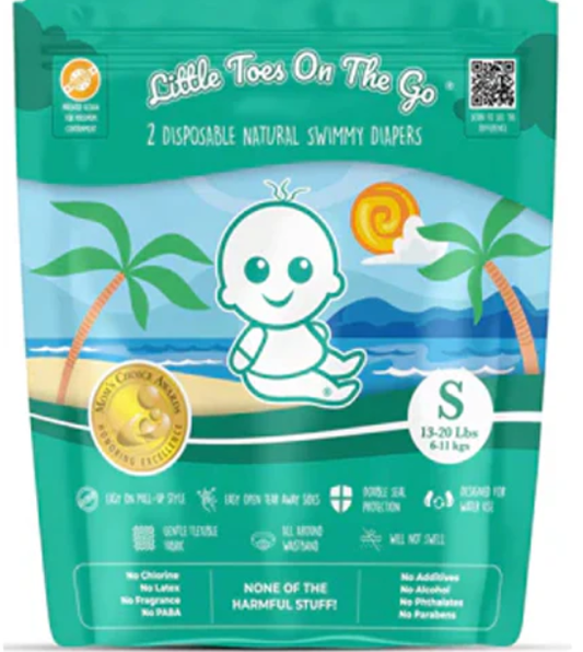 Little Toes On The Go Natural Swim Diapers