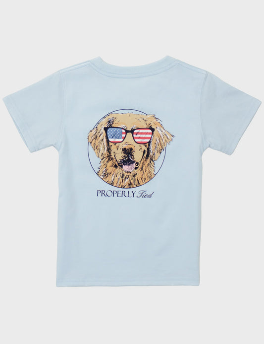 Boys Patriot Dog T-Shirt