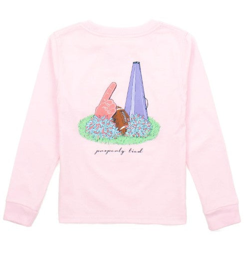 Properly Tied Girls LS Home Team Rose