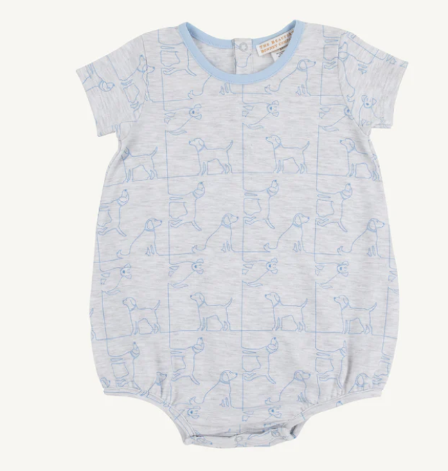 Short Sleeve Patton Play Bubble- Puppy Puzzle