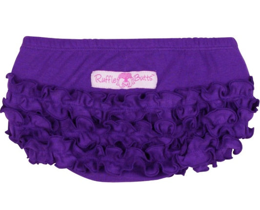 Purple Woven RuffleButt Bloomer