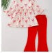 Red Bow Tunic Outfit