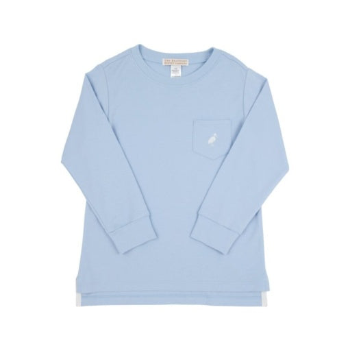 Long Sleeve Carter Crewneck- Beale Street Blue Stripe