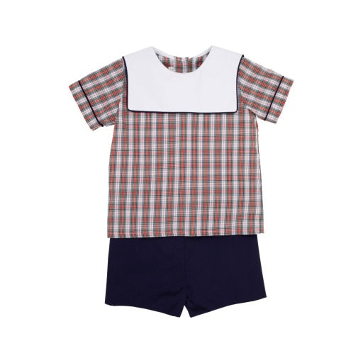 Shepherd Short Set- Merritt Park Plaid Broadcloth