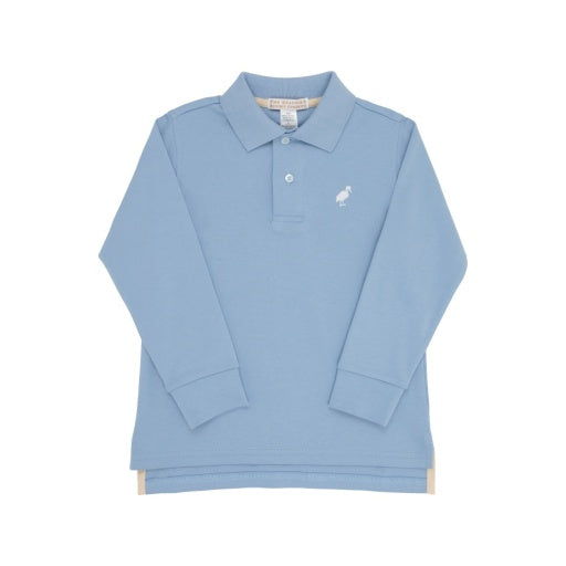 Prim & Proper LS Polo- Barrington Blue