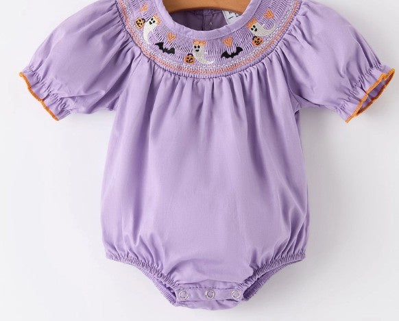 Smocked Halloween Romper