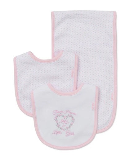 Thank Heaven for Little Girls Bib & Burp