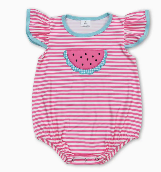 Watermelon Applique Bubble