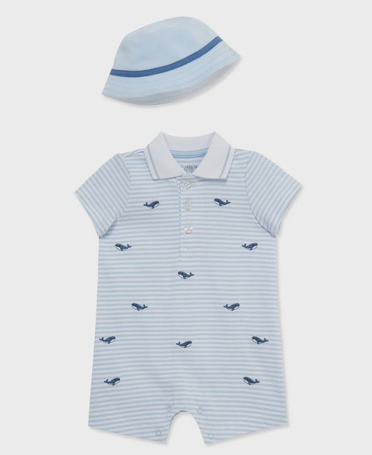 Whale Romper with Hat