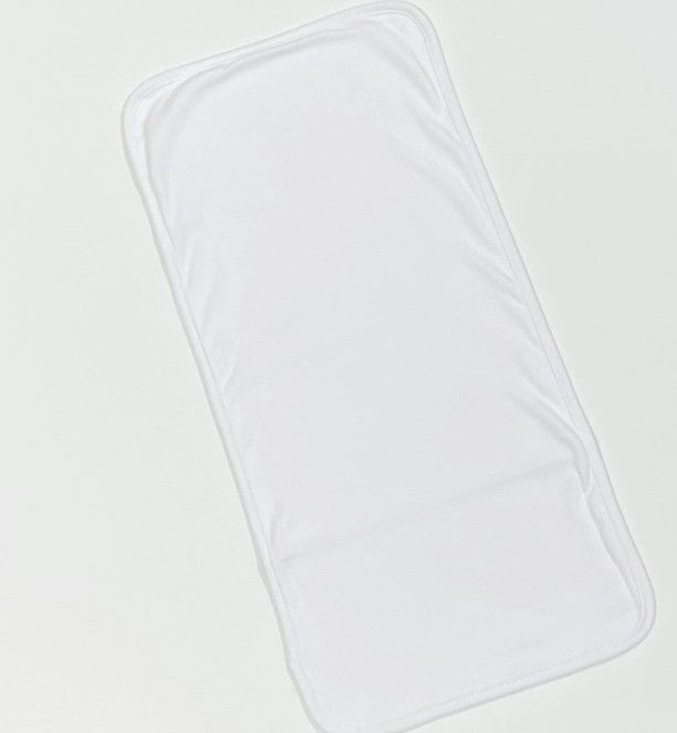 White Blank Burp Cloth